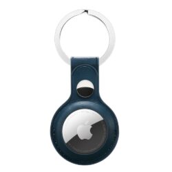 Kunstleder Schlüsselanhänger Halterung für Apple AirTag Dunkelgrün